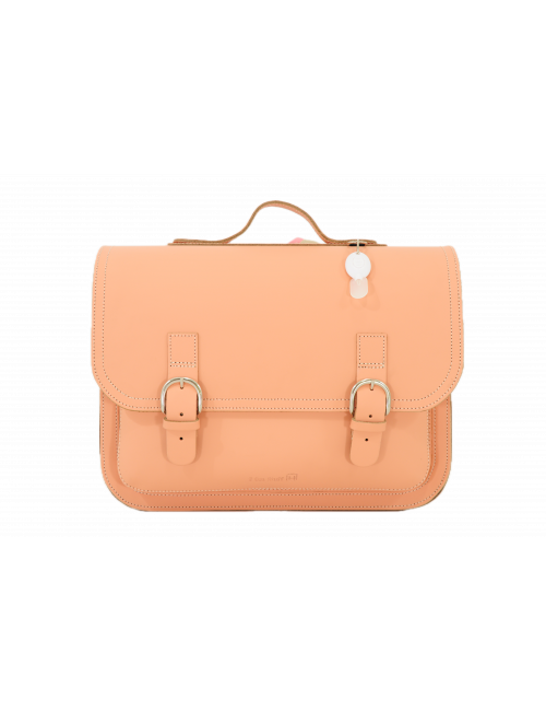 Lederen Boekentas Classic | peach