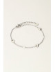 Bracelet hearts & pearls | zilver