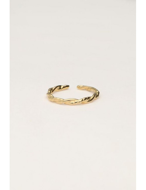 Vintage ring met grote twist
