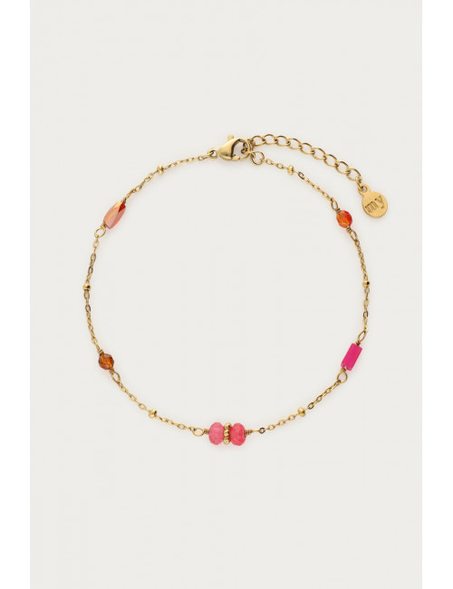 Armband Bolletjes & Kralen | roze