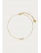 Armband 3 Strass Steentjes | goud