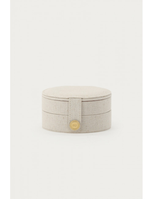 Jewellery Box Linnen | rond