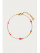 Armband Kralen | roze/blauw