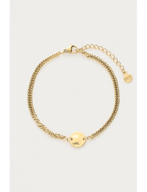 Armband Munt & Schakels | goud