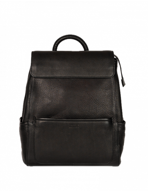 Jean Rugzak | zwart soft grain leather