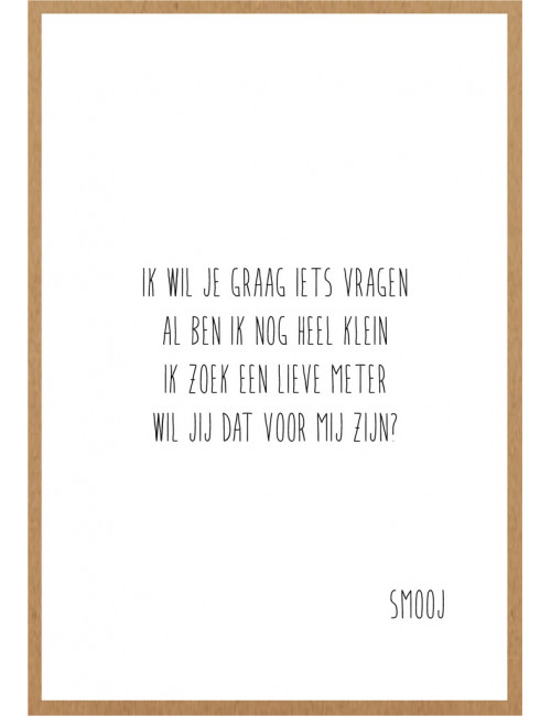 Wenskaart Meter | ik wil je graag iets vragen