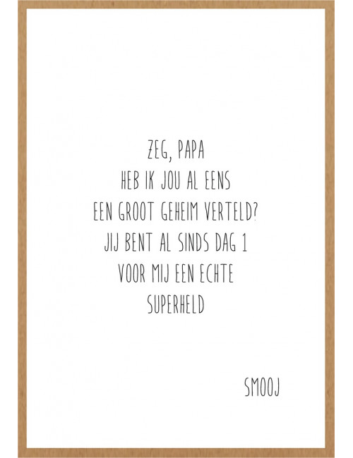 Wenskaart Papa | zeg papa