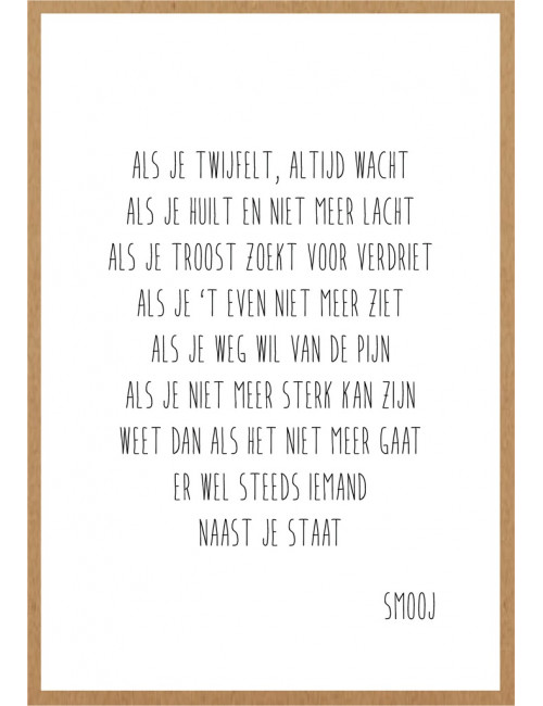 Wenskaart Troost | als je twijfelt