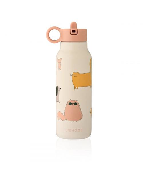 Falk Drinkfles 350ml | cats and dogs/sandy