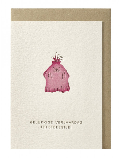 Wenskaart | gelukkige verjaardag feestbeestje