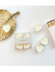 Waxinehartjes De Leukste Juf (set van 4) | creme