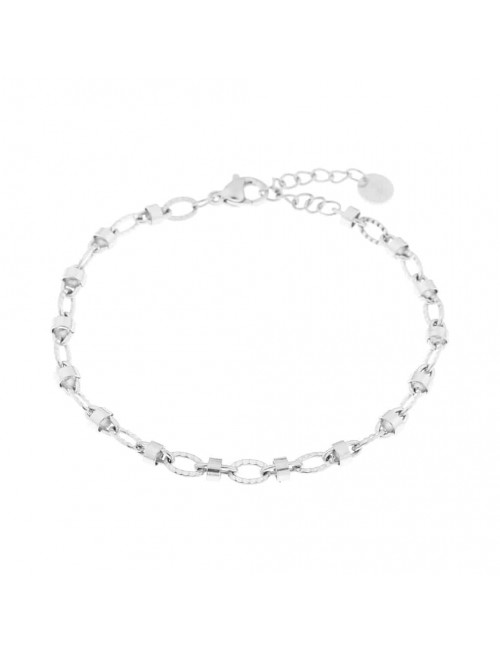 Armband Oval Loop | zilver