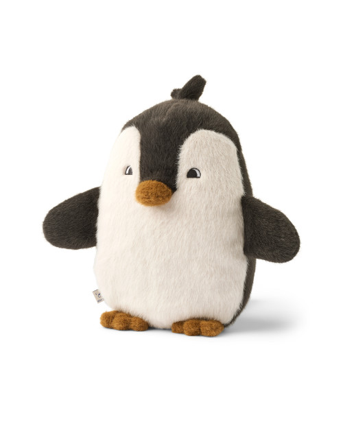 Berto Knuffel Pinguin | sandy/dark grey
