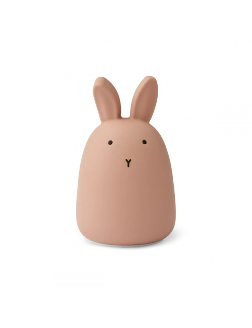 Nachtlampje Winston (oplaadbaar USB) | konijn/donkerroze