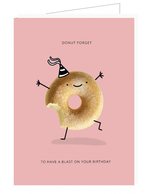 Wenskaart | donut forget to have a blast on your birthday