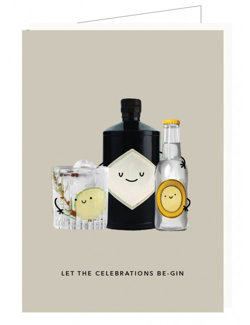 Wenskaart | let the celebrations be-gin