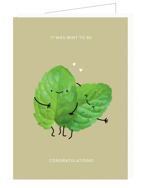 Wenskaart | it was mint to be