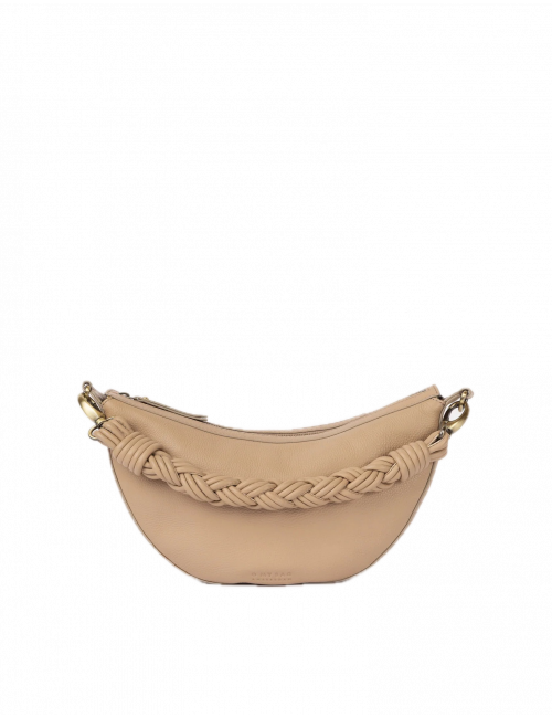 Handtas Leo | zand soft grain leder/twisted