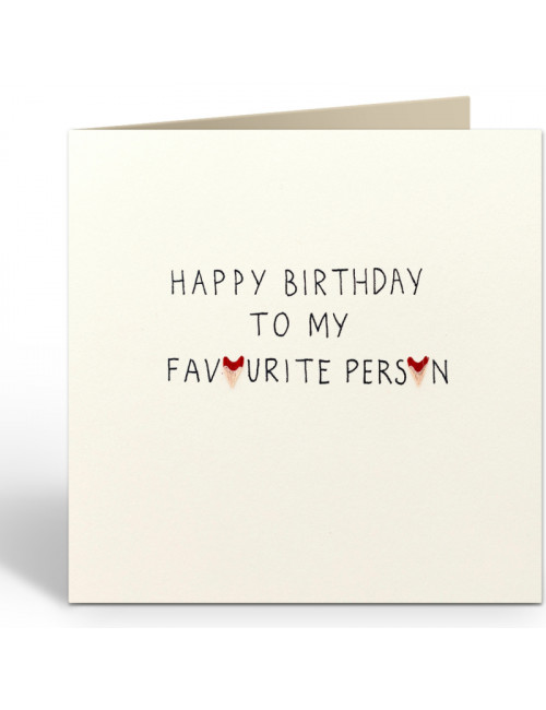 Wenskaart | birthday favourite
