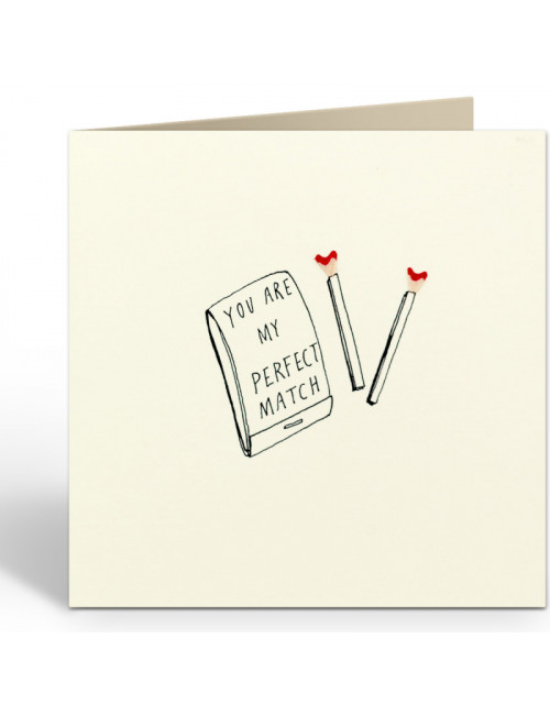 Wenskaart | valentine perfect match