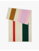 Strandlaken 90x180cm | red/dark green/toffee/pink