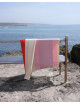 Strandlaken 90x180cm | red/dark green/toffee/pink
