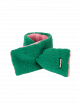 Nekwarmer Schapenvacht | groen/roze