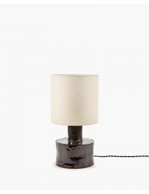 Tafellamp Catherine | zwart/beige