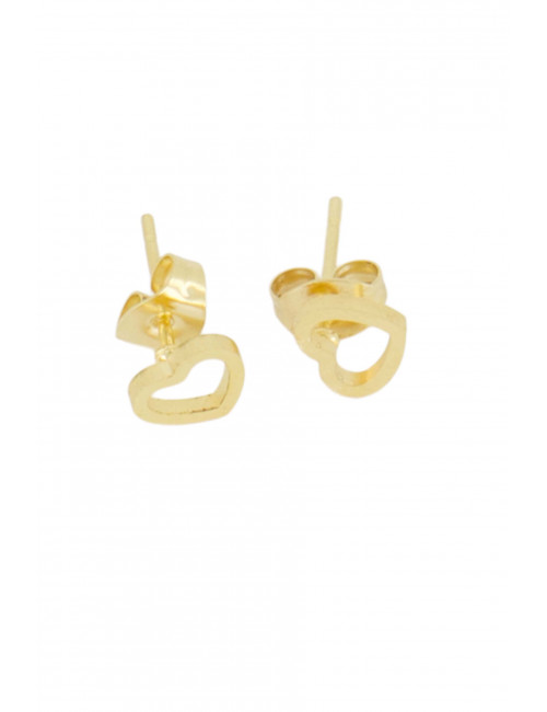 open hartje studs oorbellen