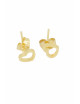 open hartje studs oorbellen