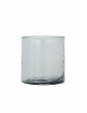 waxinelichthouder hammered glas M grijsblauw