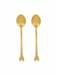 set van 2 lepeltjes hartje | goud