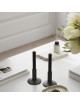 Kaars LED H15 cm (set van 2) | zwart