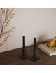 Kaars LED H15 cm (set van 2) | zwart