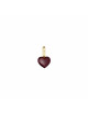 Gouden Bedeltje Hartje | close to my heart/burgundy
