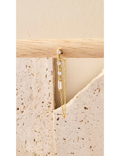 Hanging Shiny Oorbel | goud