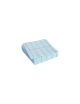 Servetten Cocktail | light blue/blue grid