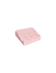 Servetten Cocktail | light pink/red grid
