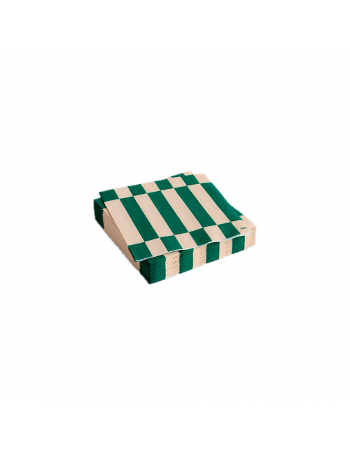 Servetten Cocktail | off-white/green
