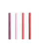 Hexagon Kaars (set van 4) | reds/bordeaux