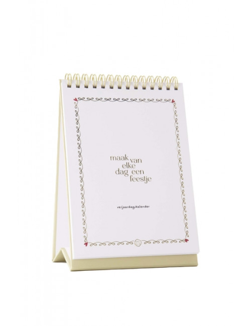 Verjaardagskalender | elke dag feestje/zand
