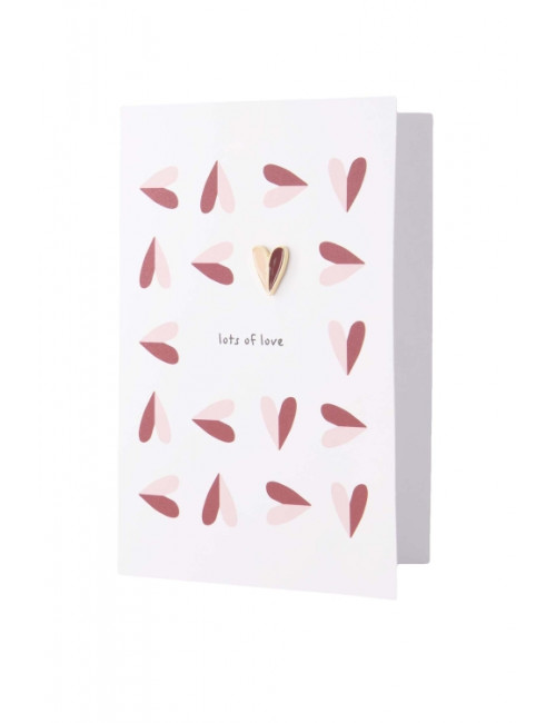 Wenskaart | broche/lots of love