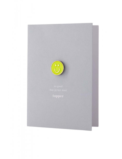 Wenskaart | magneet smiley