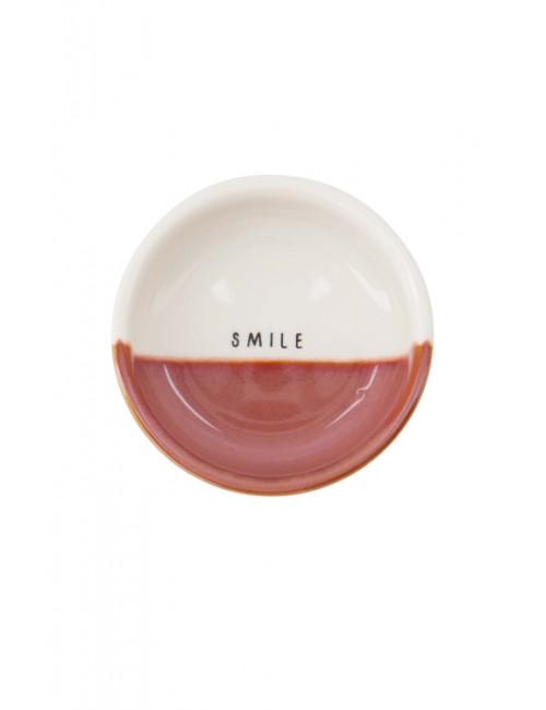 Dipschaaltje | smile/wit/burgundy