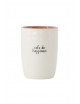 koffiemok cafe de happiness wit/zwart