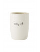 koffiemok daddy cool wit/zand/zwart