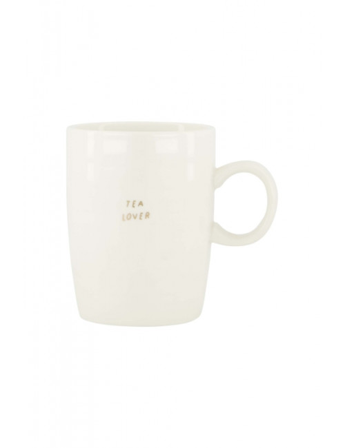 Theemok | tea lover wit/goud