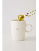 Theemok | tea lover wit/goud