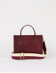 Handtas Jackie Midi | dark cherry/webbing strap