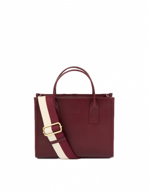 Handtas Jackie Midi | dark cherry/webbing strap